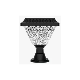 Lampa solarna do słupków bramowych CCT + RGB ogrodu na balustrady