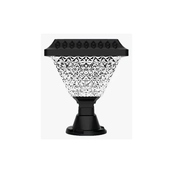 Lampa solarna do słupków bramowych CCT + RGB ogrodu na balustrady