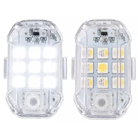 2x Lampa stroboskopowa led bezprzewodowa 7 kolorów światła pilot