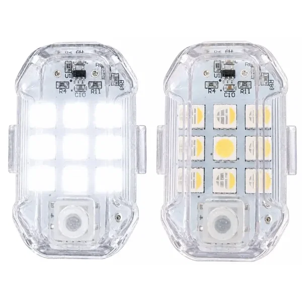 2x Lampa stroboskopowa led bezprzewodowa 7 kolorów światła pilot