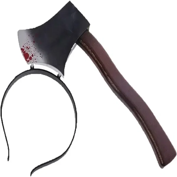 Topór na halloween opaska na głowę siekiera dodatek do kostiumu