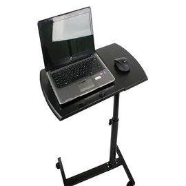 Stolik pod laptopa 85cm na kółkach regulowane czarne biurko do pracy