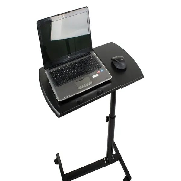Stolik pod laptopa 85cm na kółkach regulowane czarne biurko do pracy
