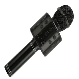 Mikrofon bezprzewodowy bluetooth głośnik karaoke okrągły z etui różne tryby