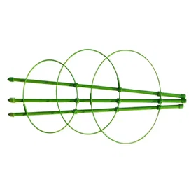Podpora 60 cm do roślin kwiatów pierścieniowa okrągła trzy pierścienie