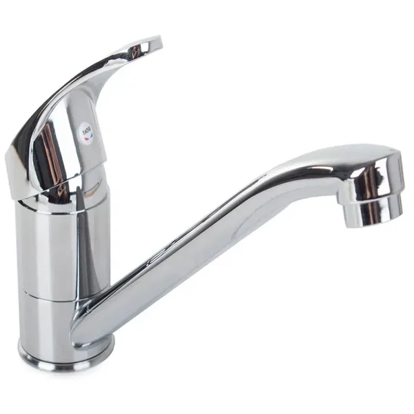 Bateria kuchenna sztorcowa zlewozmywakowa kran chrom wylewka 22 cm