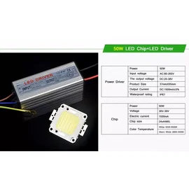 Zestaw dioda 20w COB + driver zasilacz +pasta