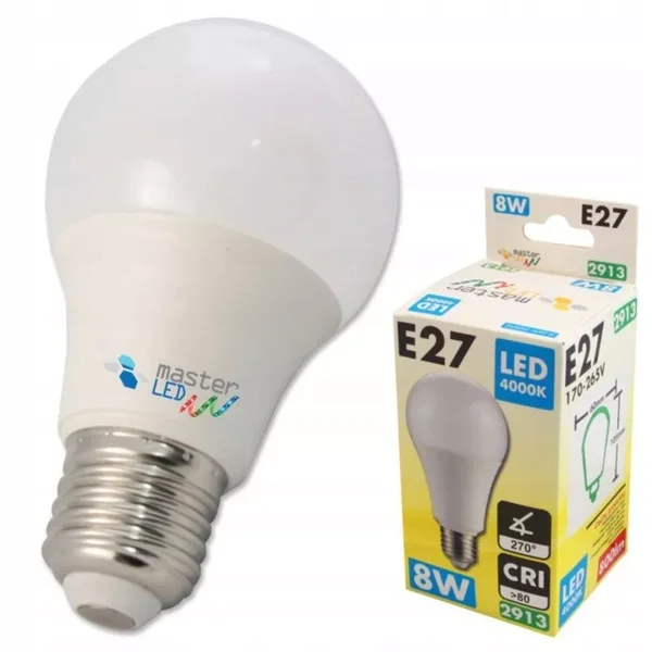 Żarówka diodowa E27 8W led barwa biała ciepła 2700K vita 800lm