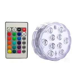 Lampka RGB podwodna do oczka wodnego basenu wanny podstawka do drinków