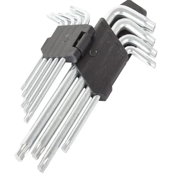 Zestaw kluczy torx 1,5-10 do prac amatorskich 9 el zestaw kluczy
