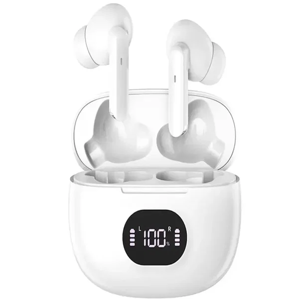 Słuchawki douszne bluetooth bezprzewodowe z ładującym etui mikrofonem