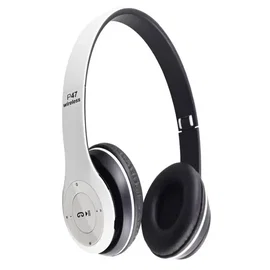 Słuchawki bezprzewodowe p47 bluetooth mikrofon mp3 z radiem fm