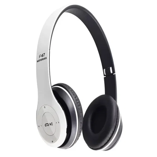 Słuchawki bezprzewodowe p47 bluetooth mikrofon mp3 z radiem fm