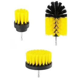 Szczotki do sprzątania na wiertarkę wkrętarkę zestaw 3 szczotek nylon