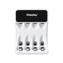 Ładowarka do akumulatorków aa aaa usb c lcd 4 sloty szybkie ładowanie
