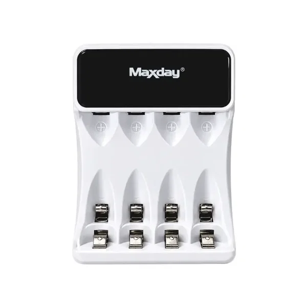 Ładowarka do akumulatorków aa aaa usb c lcd 4 sloty szybkie ładowanie