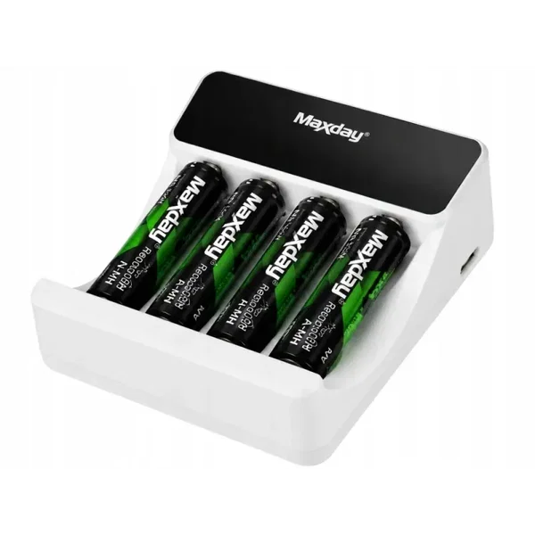 Ładowarka do akumulatorków AA AAA lcd + 4 akumulatorki AA kabel usb-c