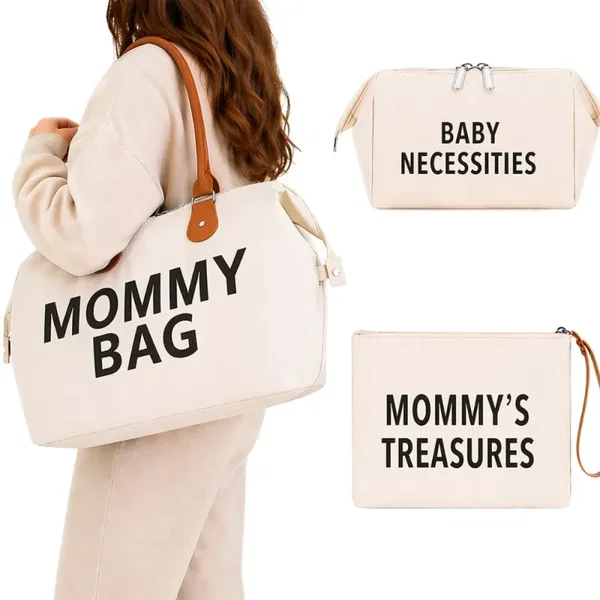 Torba dla mamy bag duża zestaw 3w1 organizer kosmetyczka + przegrody