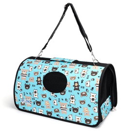 Torba M transportowa dla psa lub kota 44x25x25cm z okienkiem na ramię