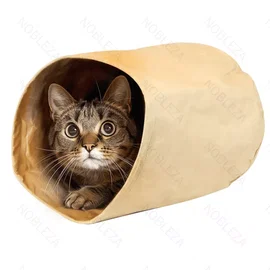 Zabawka dla kota torba z papieru kraftowego do zabawy D28*H32cm