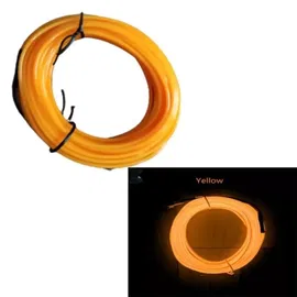 Neon taśma neonowa led do dekoracji wnętrza samochodu 3m/12V FCOB Żółta