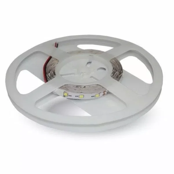 Czerwona taśma LED VT-3528  60-IP20 8mm 3,6Wat/m 400lm/m IP20 V-TAC