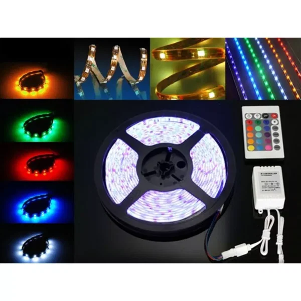 Zestaw taśma 5m/300 LED RGB 5050-multikolor