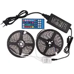 2*Taśma LED 5050/150 RGB 2*5m/12V zestaw sterownik pilot zasilacz