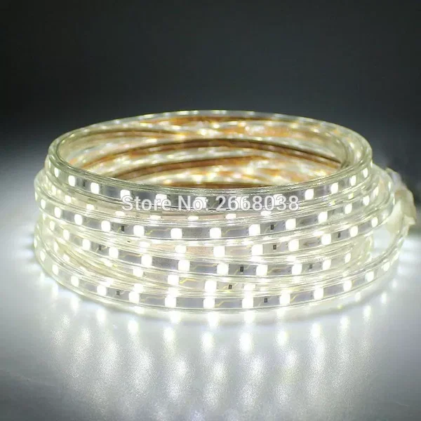 Taśma led dioda 5050 20mb 230V biała neutralna IP68