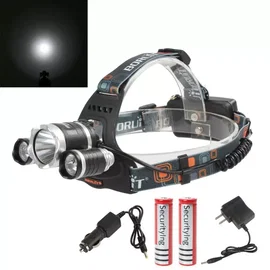 Latarka czołowa akumulatorowa LED 3 x XML T6