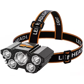 Latarka czołowa L-T21 posiada 4 tryby pracy 5 super jasnych diod LED