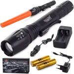 Latarka taktyczna bailong zoom led cree xm-l3-u3