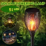 Duża pochodnia ogrodowa lampa solarna z efektem płomienia  51 diod led