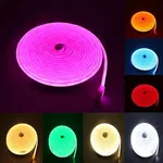 Neonowa taśma led 8 kolorów 5m miękki neon do dekoracji Biały zimny