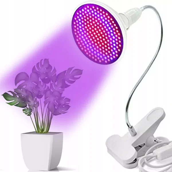 Mocowana na klips lampa do uprawy roślin LED 20W GROW