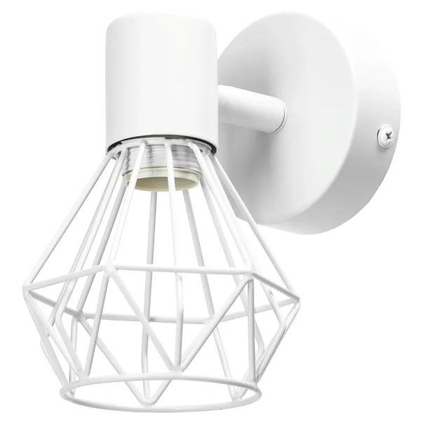 Lampka ścienna kinkiet z metalowym regulowanym kloszem z oprawką E14