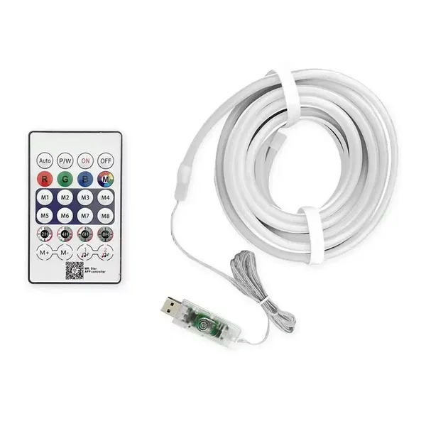 Neonowa taśma 5mb RGB-IC 5V USB serowarnie z aplikacji lub pilota