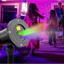 Dyskotekowy projektor laserowy RGB zewnętrzny 3D trzy kolory  IP65