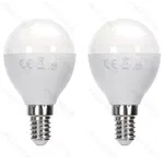 Żarówka LED 11W 3000K 1060lm biała kulka G45 E14 2szt białe ciepłe