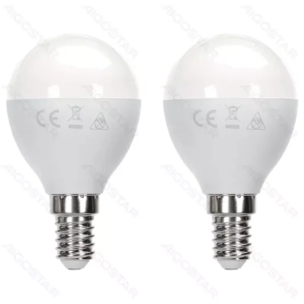 Żarówka LED 11W 3000K 1060lm biała kulka G45 E14 2szt białe ciepłe