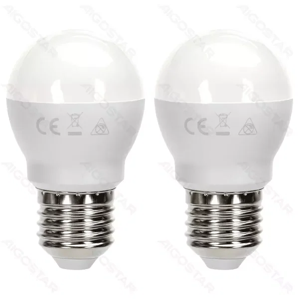 Żarówka LED 11W 6500K 1060lm biała kulka G45 E27 2szt białe zimne