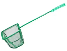 Siatka XS 10x33cm zielony podbierak do łowienia ryb w akwarium