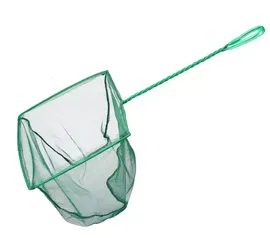 Siatka XXL 25x49cm zielony podbierak do łowienia ryb w akwarium