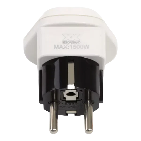 Adapter podróżny z wtyczką europejską i wielostandardowym gniazdkiem