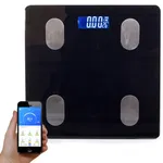 Waga łazienkowa analityczna bmi bluetooth 180kg zasilana z baterii
