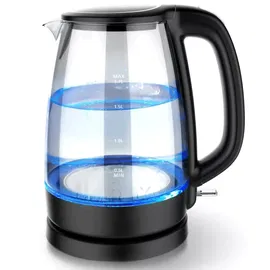 Szklany czajnik elektryczny Adam 1,7l 2200W z niebieskim podświetleniem