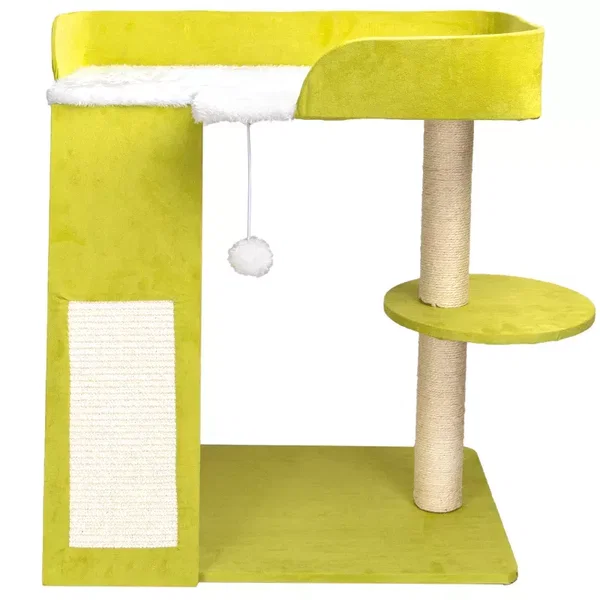 Drapak dla kota 3 poziomy legowisko 60x40x68 cm drzewko do wspinaczki