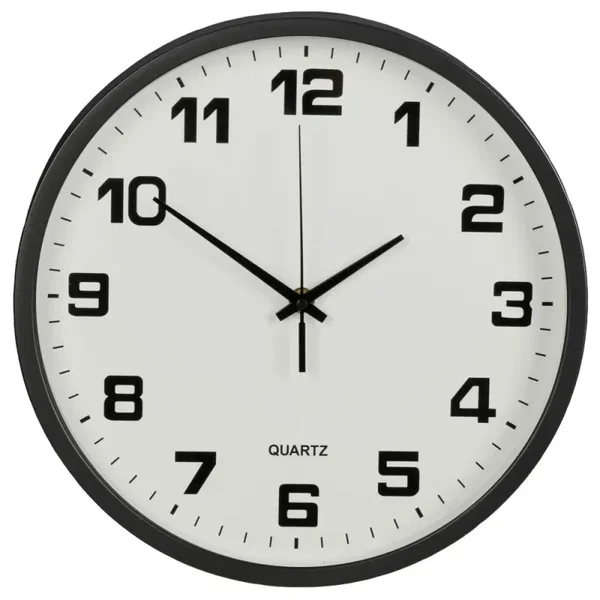 Zegar ścienny duży nietykający cichy 30 cm okrągły z sekundnikiem