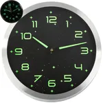 Zegar ścienny fluorescencyjny duży cichy świecące cyfry gwiazdki 25cm