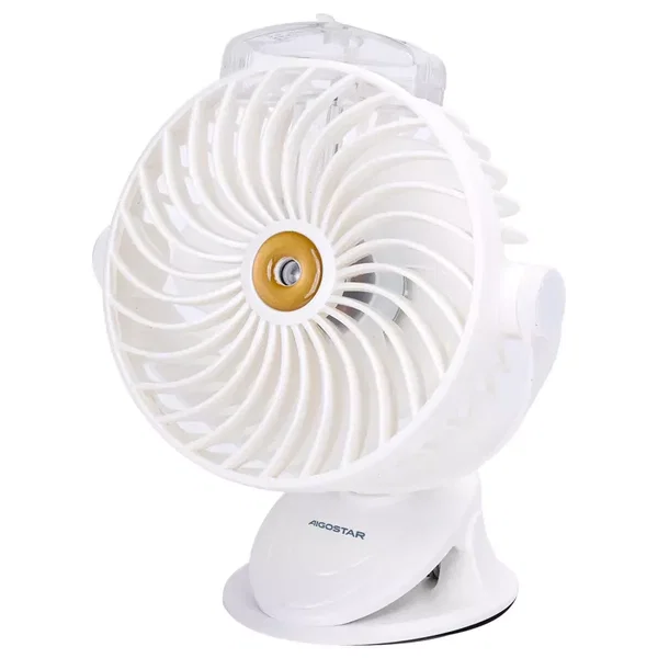 Wentylator z klipsem i mgiełką bezprzewodowy 13cm 5 prędkości 5V/USB
